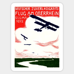 1912 German Air Show Sticker